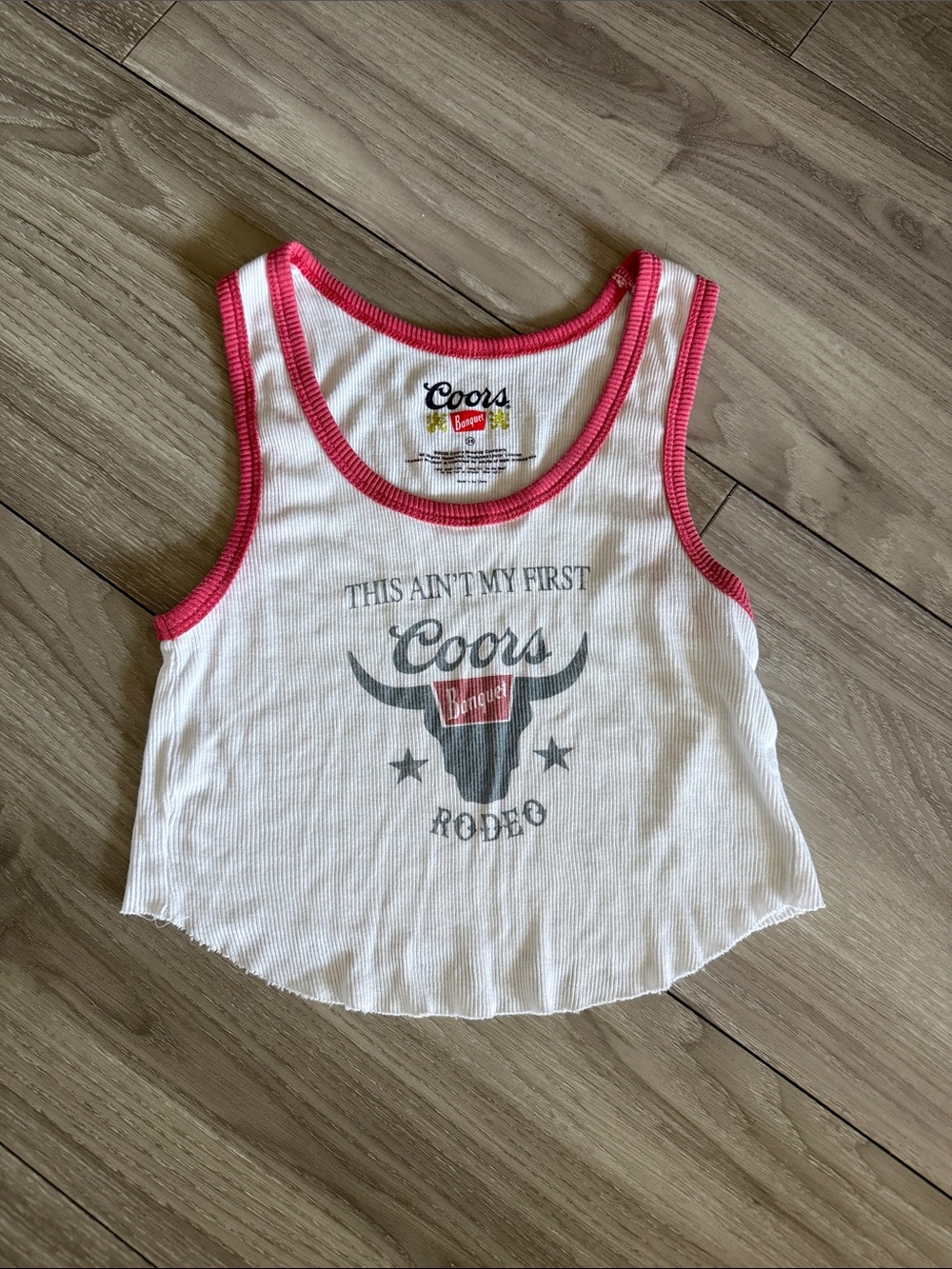 NWOT Coors ribbed crop tank